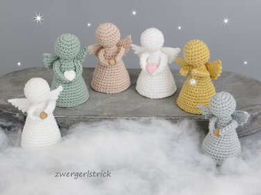 Häkelanleitung für kleine Engelchen - Schutzengel oder Weihnachtsdeko - Bild 2