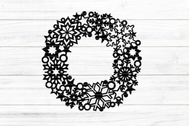 Sternenkranz Plotterdatei SVG DXF FCM - Plotting