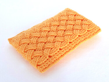 Mod. 009 - Häkelanleitung - Einsteckhülle mit Zopfmuster