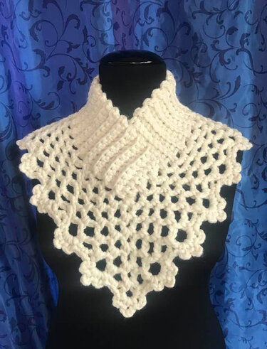 schneller, warmer Kragen aus dicker Wolle - Häkeln