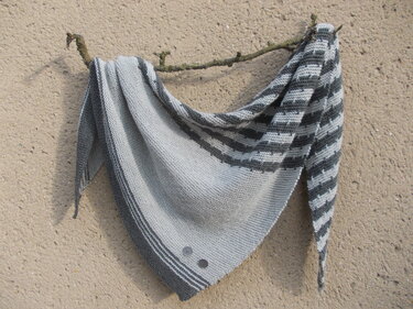 Dreiecktuch "Novemberträume" - Stricken