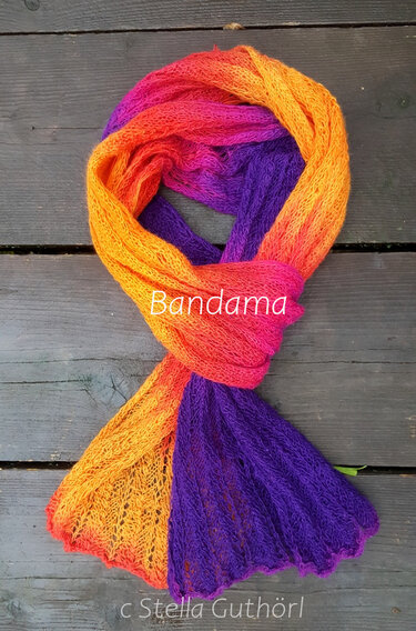 "Bandama" - Laceschal mit Zickzackmuster - Strickanleitung