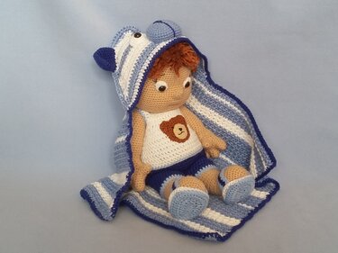 Beno bathing mouse - Crochet