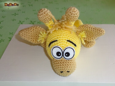 Türstopper, Klemmschutz Giraffe, gehäkelt von DaDaDe - Häkeln