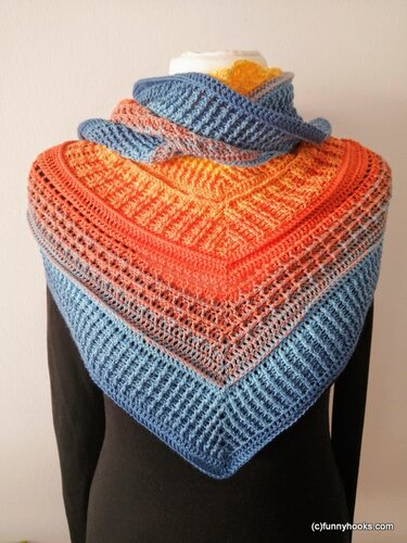 Häkeltuch "lovely winter" - Häkeln