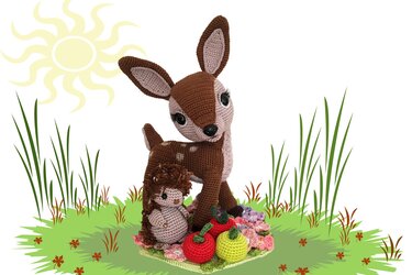 Deer and Hedgehog Pattern Amigurumi - Crochet