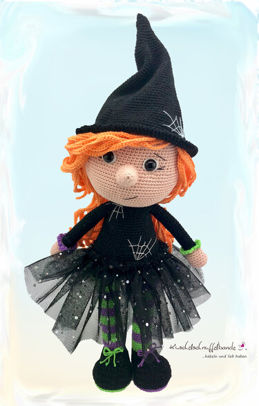 Häkelanleitung Kuschelschnuffelbande Puppe Kleine Hexe Willow