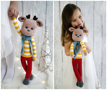 Crochetpattern Amigurumi Reindeer Paul