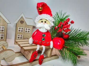 Weihnachtsmann Häkelanleitung