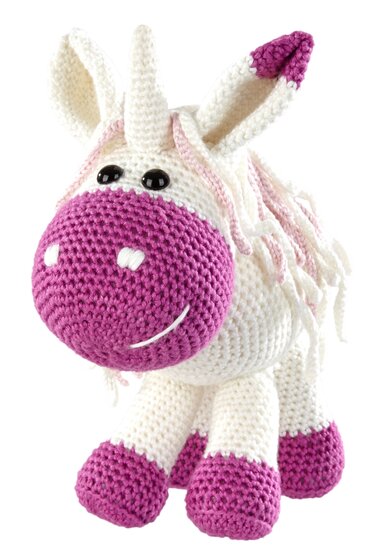 Häkelanleitung Kuschelschnuffelbande Einhorn "Flöckchen"