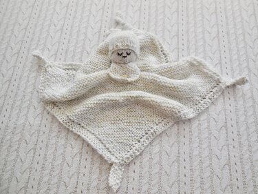 Schnuffeltuch/Kuscheltuch "Schlafmützchen" - Strickanleitung