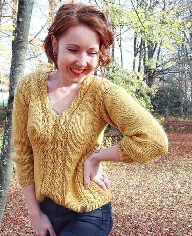 Strickanleitung Sweater ++ Honeycable ++ Größen XS-XL - Bild 8