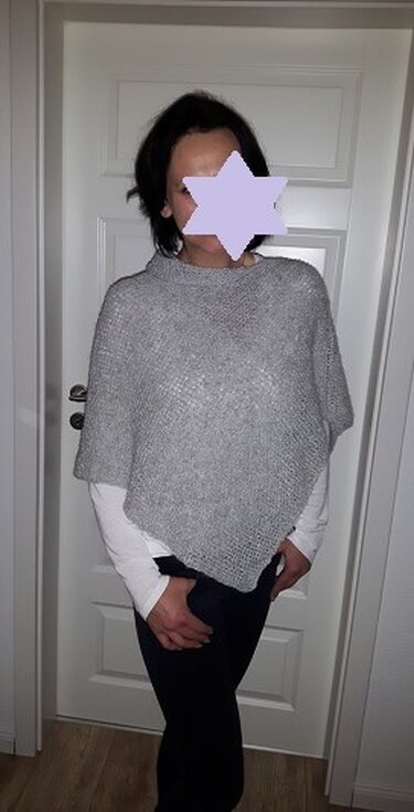 Anleitung Super einfacher Strickponcho mit großer Wirkung! Auch für Anfänger! - Stricken