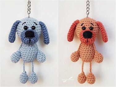 Häkelanleitung - Taschenbaumler Hund Hugo