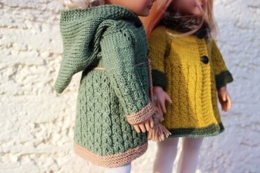 Dolls Coat Knitting Pattern