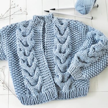 Knitting Pattern - Cardigan DUSTY - No.239E