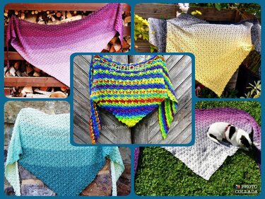 "Zambezi" - triangel shawl - crochet pattern