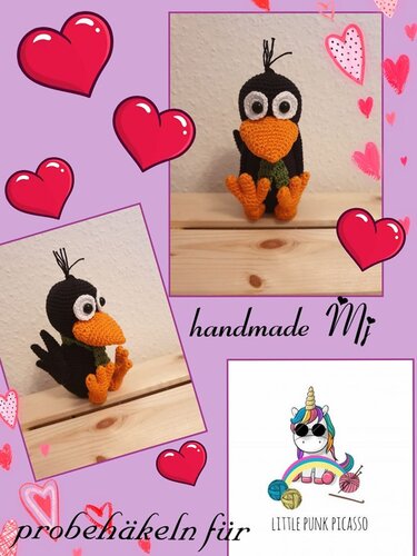 Häkelanleitung Kleiner Rabenfreund