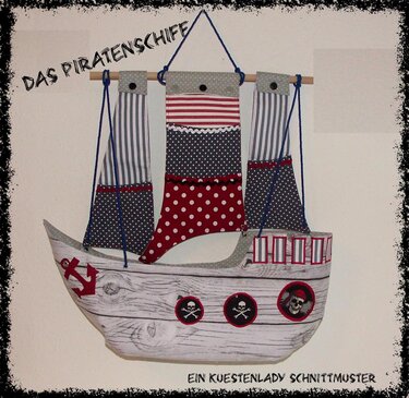 E-Book Wandutensilo Hängeutensilo Piratenschiff - Nähen