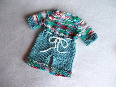 Overall für Teddys oder Puppen 25-30 cm - Strickanleitung