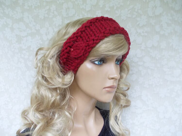Strickanleitung für ein Stirnband, head band, Kopfband, Kopfschmuck, Haarband - Bild 3