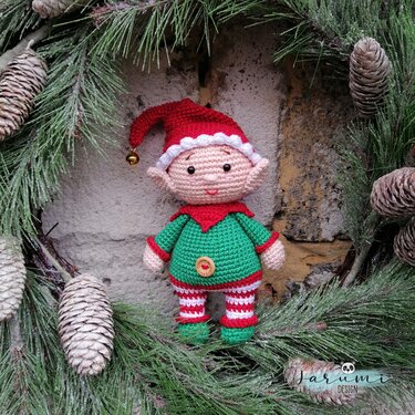 Häkelanleitung Weihnachtself Olaf - Häkeln