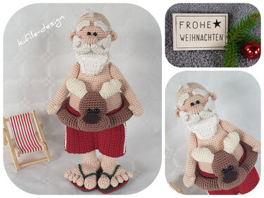 Häkelanleitung Herr Klaus macht Wellness