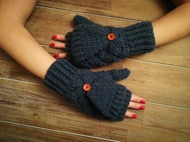 Häkelanleitung Stulpe "praktisch verpackt"