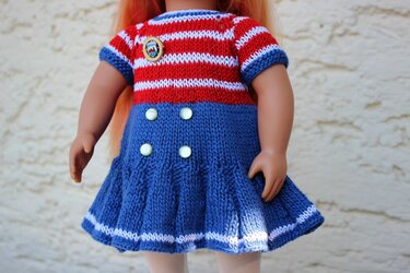 Dolls Dress Knitting Pattern