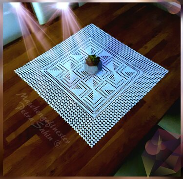 Mitteldecke "ILLUSION“ Häkeln / Anleitung