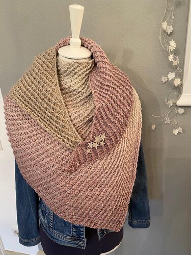 Häkelanleitung Wende-Tuch Zauber-Winter