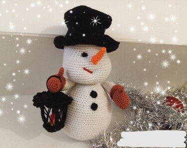 Snowman. Crochet pattern
