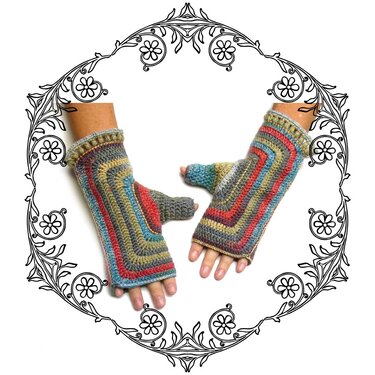 Häkelanleitung #3 für Pulswärmer  Armstulpen Handstulpen