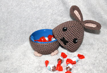 Häkelanleitung Osterhasenei befüllbar