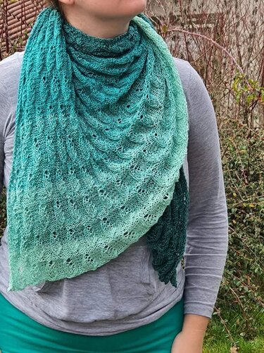 Anleitung Tröpfchen Tuch - Stricken