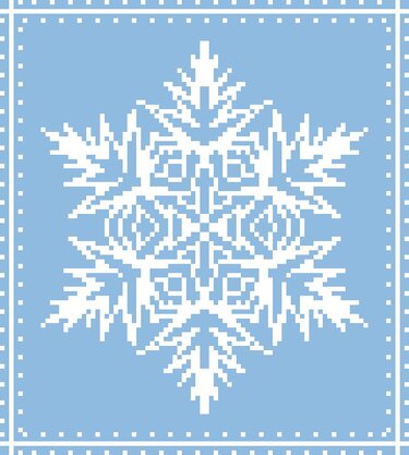 Häkelmuster *SCHNEEFLOCKE * Grafik für C2C Decke - Bild 2