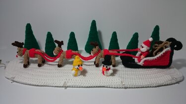 PDF Häkelanleitung Winterlandschaft Weihnachtsmann