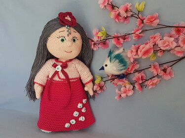 Häkelanleitung, Kairi die kleine Koreanerin - Häkeln