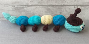 Häkelanleitung Raupe