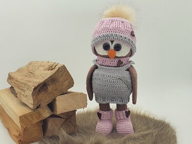 Häkelanleitung Eule "IDA"