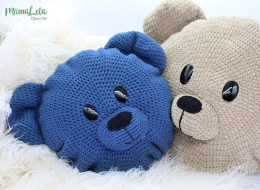 Kuschelkissen TEDDY - Häkelanleitung