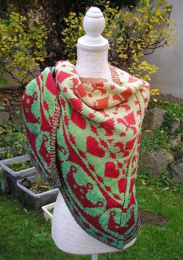 Strickanleitung Dreieckstuch "Krönung"