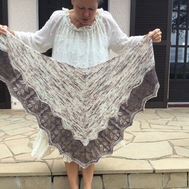 Anleitung Farnwedel Tuch - Stricken