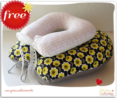 Nähanleitung & Schnittmuster kostenlos - Nackenhörnchen in 3 Größen