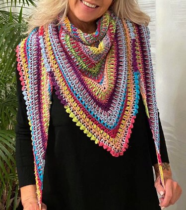 Potpourri Wonder - Häkelanleitung für Tuch, Schal oder Decke