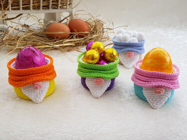 Häkelanleitung - Süße Wichtelbecher