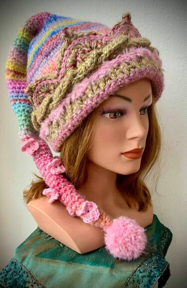 Zipfelmütze  "Zuckerprinzessin" - Häkeln