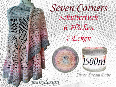 Häkelanleitung Schultertuch Seven Corners