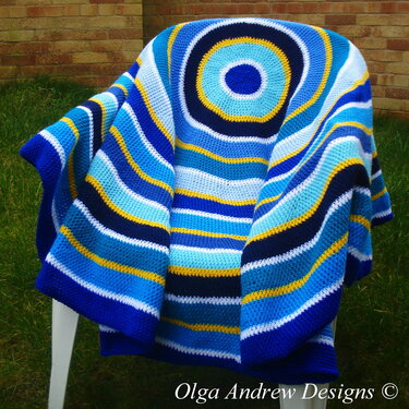 Round blanket/shawl/wrap crochet pattern 046 - Image 2