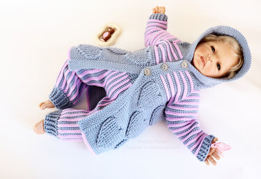 2 PDFs Spar-Set : Jacke & Hose "Jonna", Gr. 50 bis 128(104) - Häkeln